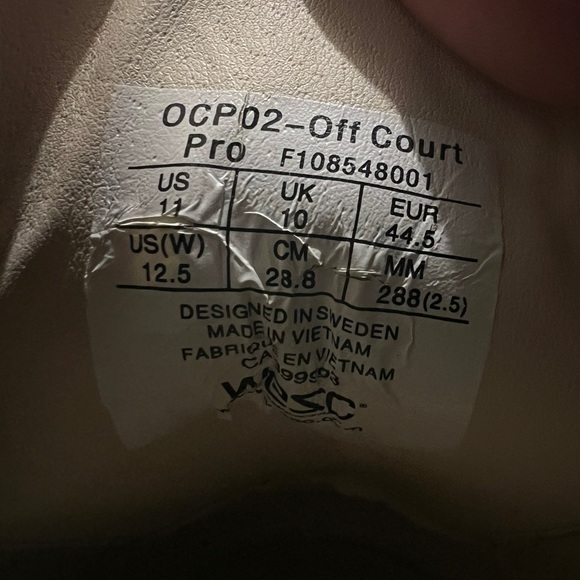 Wecs OCP-02 off court size 11 - Picture 7 of 8